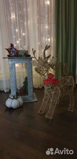 Светящийся олень для декора