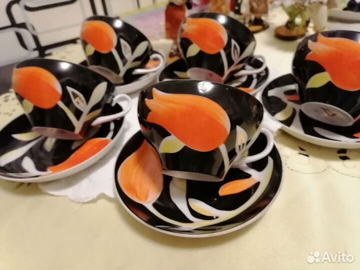 Чайная пара дулево тульпаны