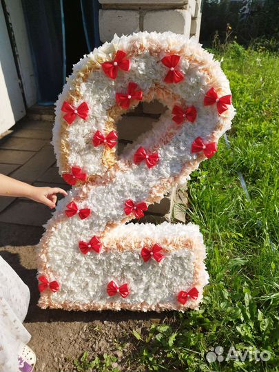 Объемная цифра 2