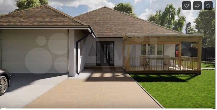 Дом 120 м² на участке 6,5 сот.