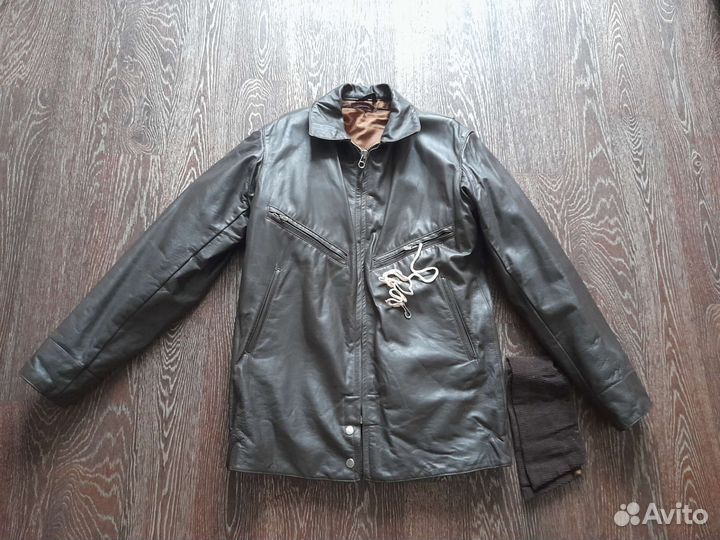Новая лётная куртка кожаная ввс СССР шевретовая