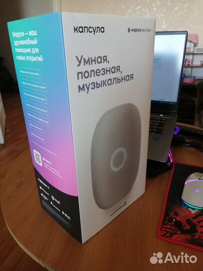 Умная колонка VK Капсула с голос.помощ. Марусей