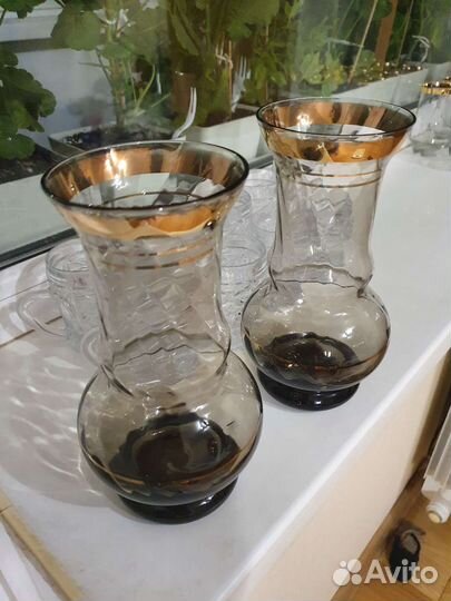 Вазы с позолотой