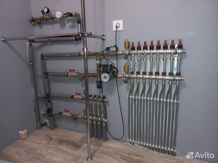 Монтаж отопления и водоснабжения