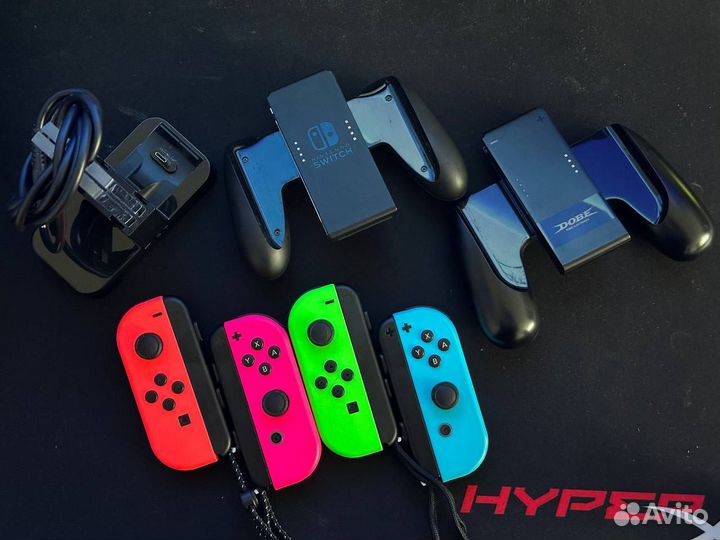 Nintendo Switch Oled 512gb прошитая + аксессуары
