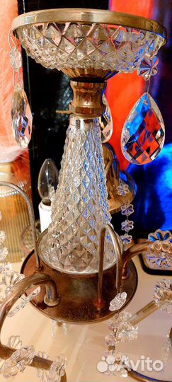 Люстра хрустальная ретро