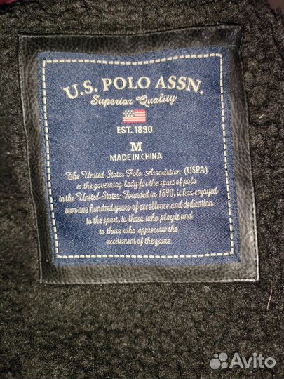 Кожаная куртка US.Polo.assn