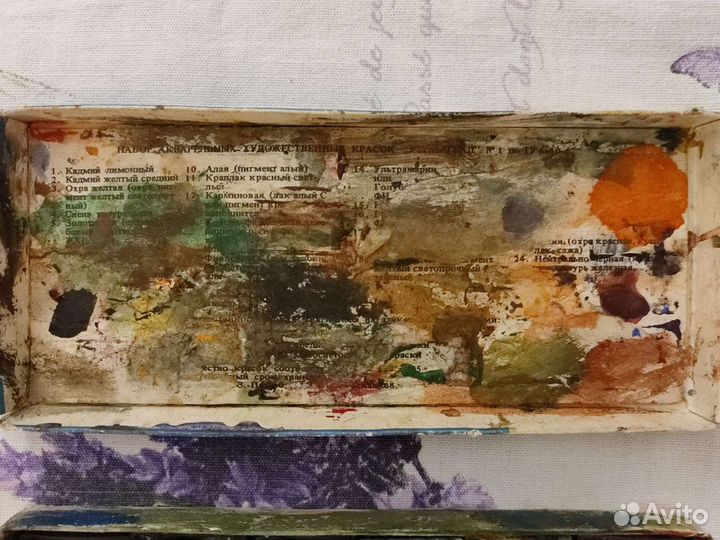 Краски акварельные Ленинград 24 цвета