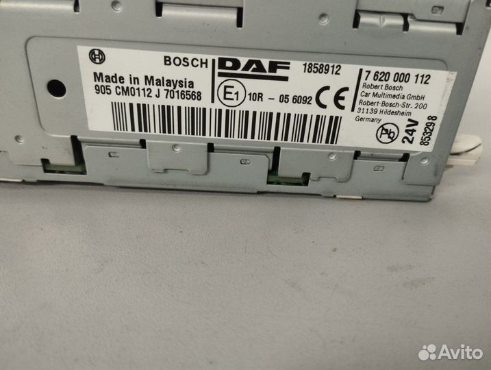 1858912 Радиомагнитола DAF NEW XF 106