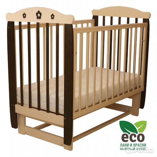 Кроватка Соня 04 Цветочек (Поперечный маятник)