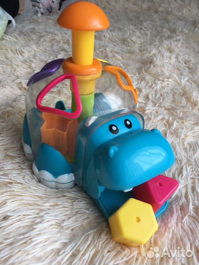 Игрушка бегемот-сортер