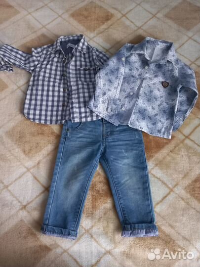 Детские вещи пакетом для мальчика 1-1,5 года