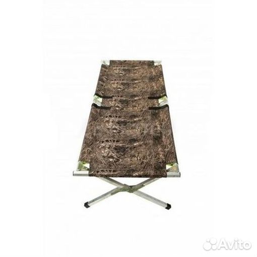 Раскладушка туристическая широкая 190 x 75 см