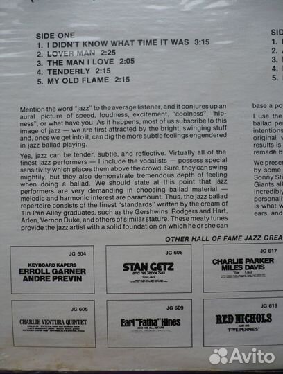 Young, Gillespie, Stitt, Eldridge, Harris. Jazz