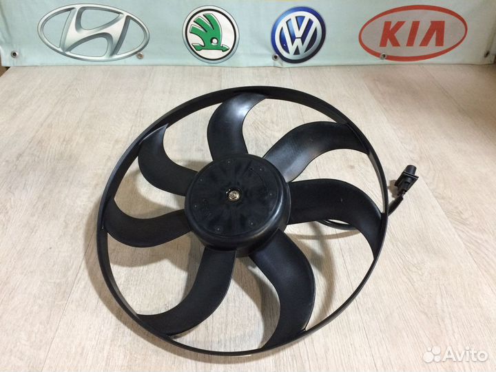 Вентилятор радиатора Polo Fabia Skoda Рапид