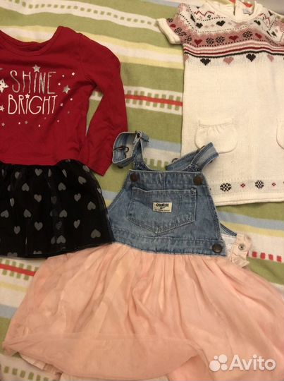 Фирменные Вещи пакетом на девочку 1-3 года