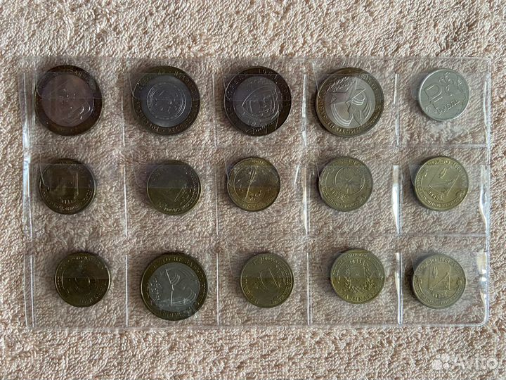 Юбилейные монеты РФ и погодовики на обмен
