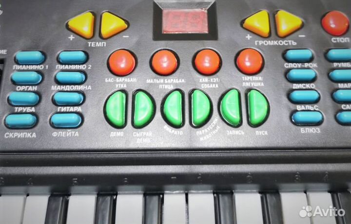 Детский Синтезатор 37 Клавиш, Микрофон