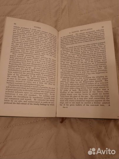 Typee/H.Melville старинная книга