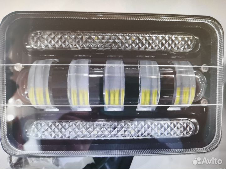 Противотуманки с дхо Led 100w 12/24v 2шт