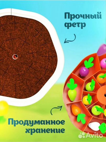 Новый сортер Монтессори Морковки