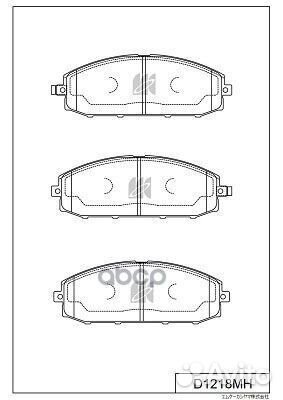 D1218M-01 711 04Y01-1218M колодки дисковые п