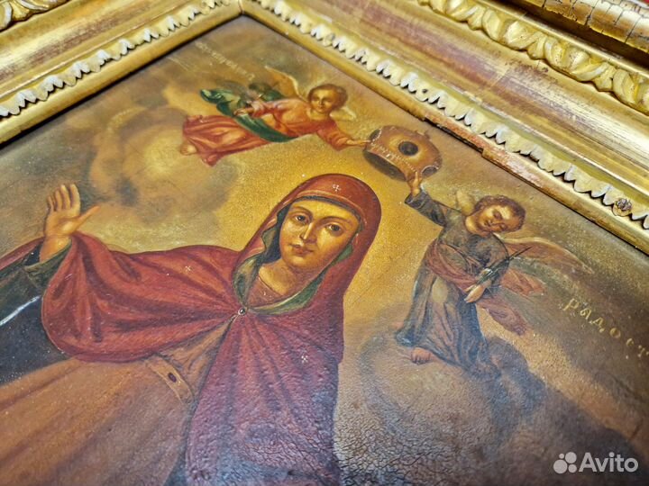 Старинная икона Богородицы Всех скорбящих Радость