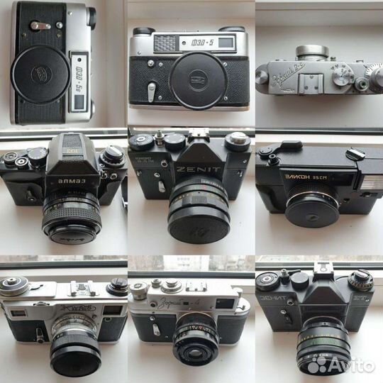 Фотоаппараты СССР, объективы и аксессуары