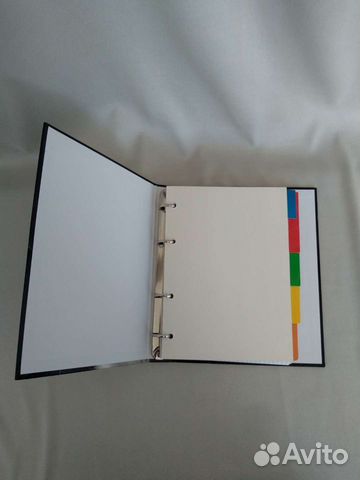 Тетрадь на кольцах с закладками с котёнком