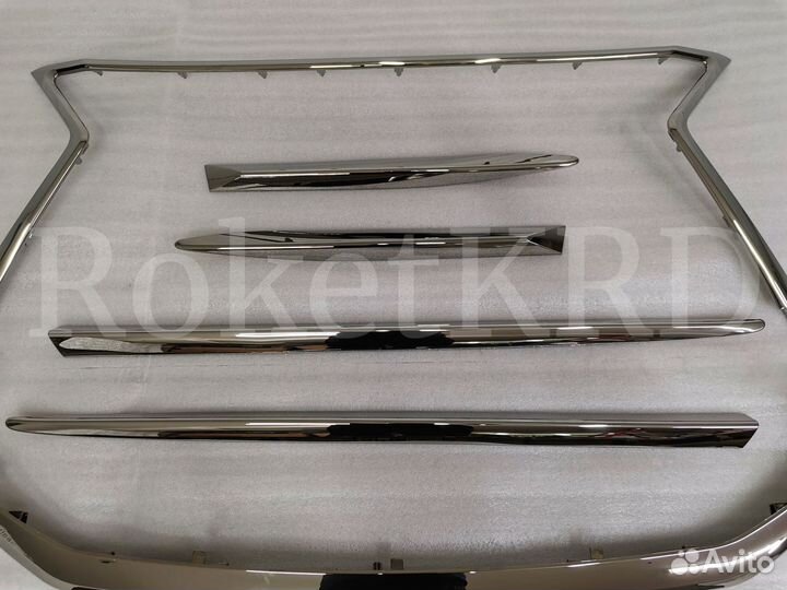 Молдинги Lexus lx 570 2016+ темный хром