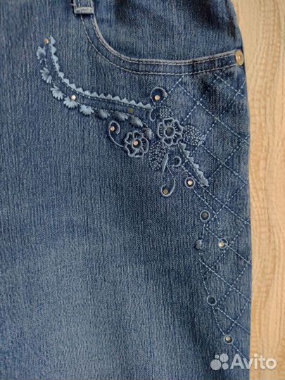 Женские джинсовые бриджи