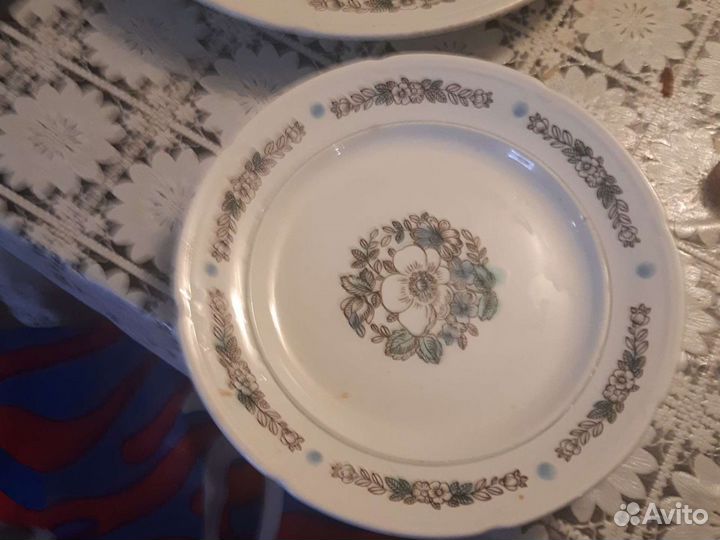 Блюдо большое СССР фаянсовый завод (зиk Koнаково