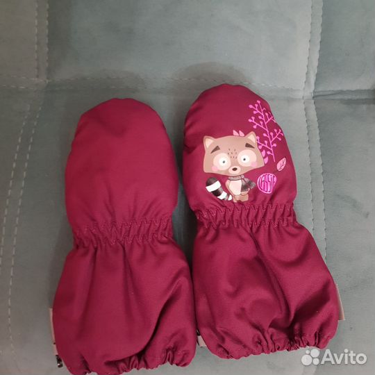 Шапка шлем балаклава и рукавицы варежки Lassie