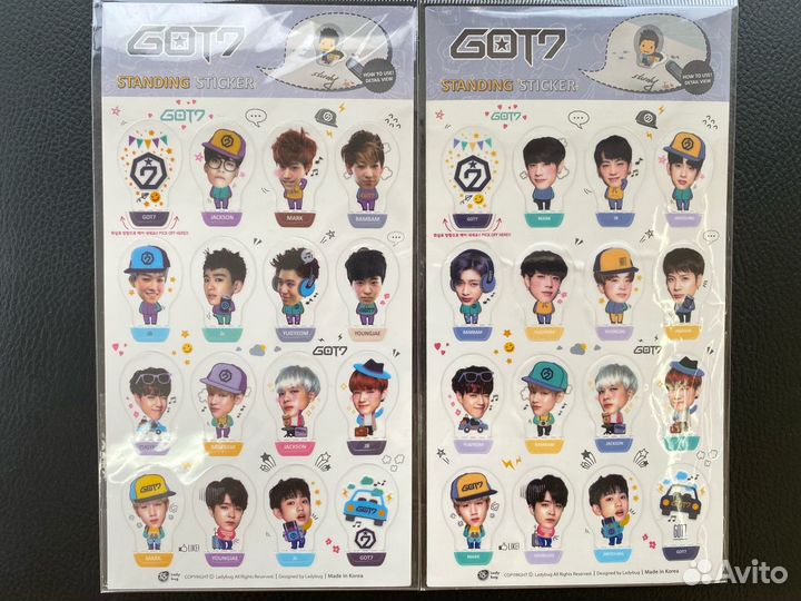 Стикеры статуэтки BTS EXO Shinee Blackpink kpop