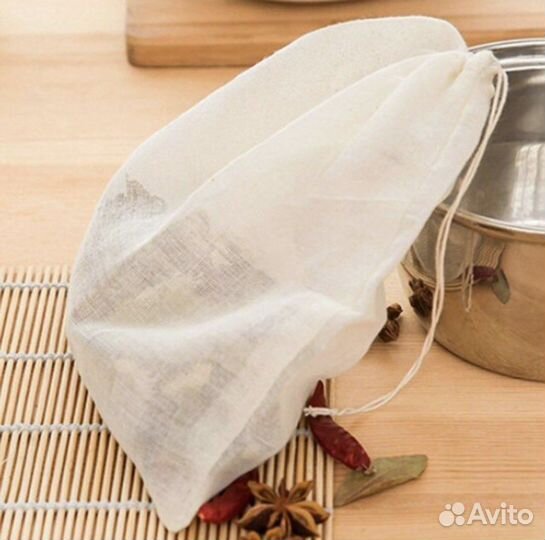 Хлопковый фильтр пакет для хранения, готовки