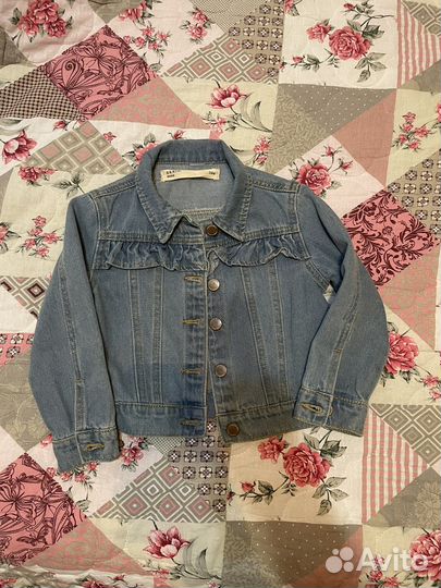 Джинсовая куртка для девочки 104 размер