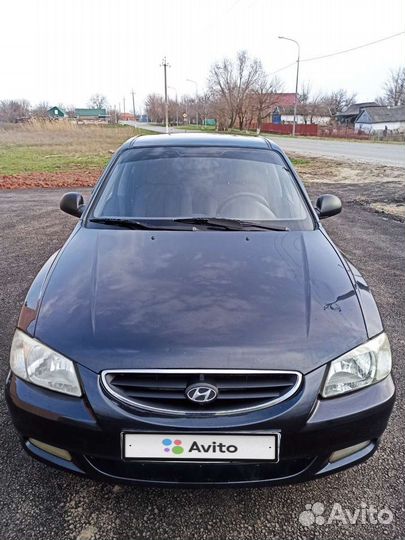 Hyundai Accent 1.5 AT, 2007, битый, 256 000 км
