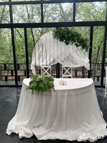 Свадебный президиум, арки выездной регистрации