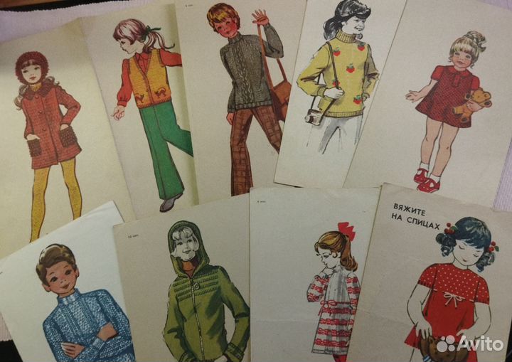 Набор схем вязания спицами