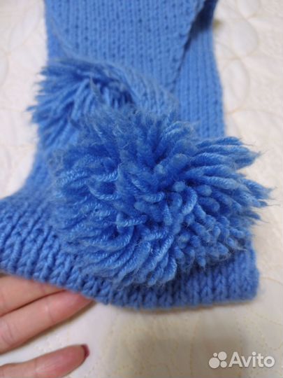 Шапка и шарф для мальчика 3/5 лет