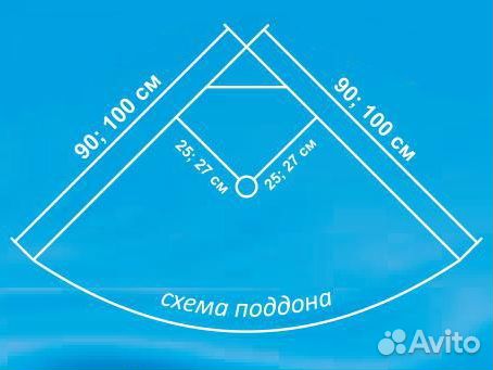 Душевая кабина угловая 80х80 высокий поддон