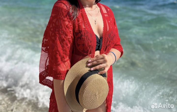 Пляжное платье-накидка