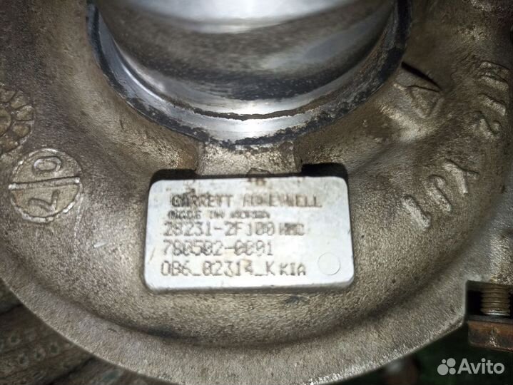 Турбокомпрессор (турбина) Hyundai Santa Fe II рест