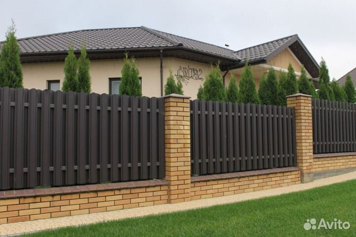 Забор под ключ, изготовление, монтаж