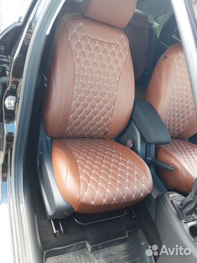 Авточехлы из экокожи +установка