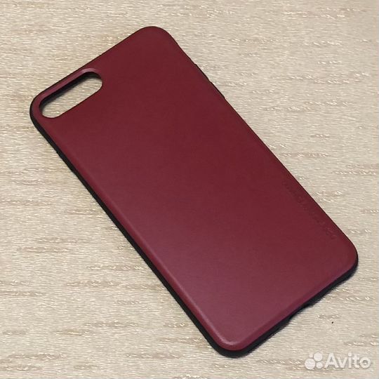 Чехол на iPhone 7 plus бордо