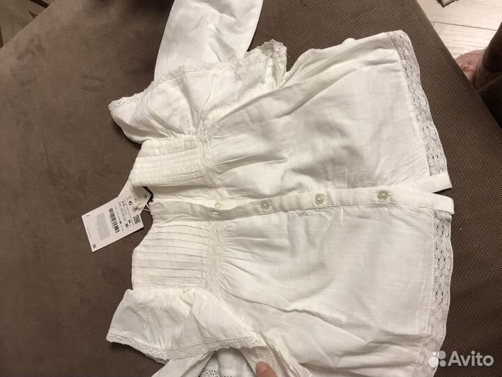 Блузка рубашка zara 98 2-3 года