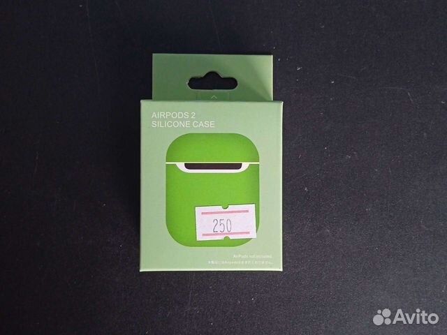 Силиконовый чехол для AirPods 2 мятного цвета