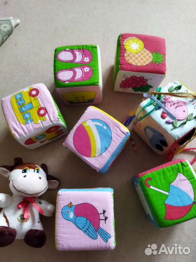 Мягкие кубики для малыша