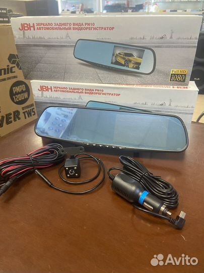 Регистратор зеркало 2 камеры помощь парковки ISA